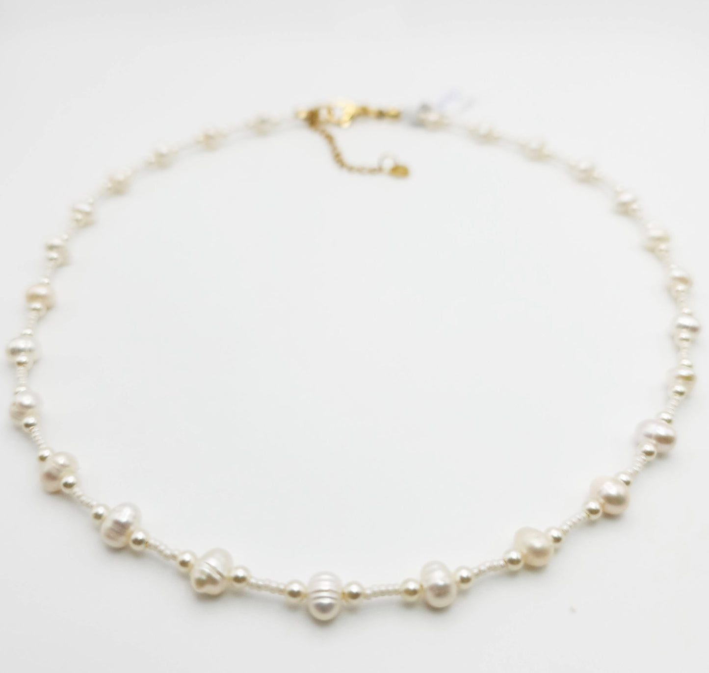 Beaded Pearl Necklace