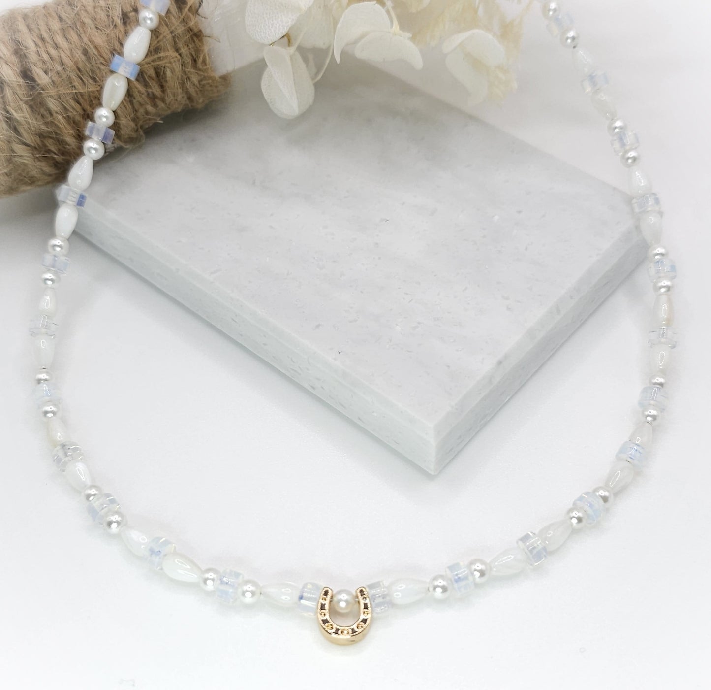 Mother of Pearls & Opal Necklace