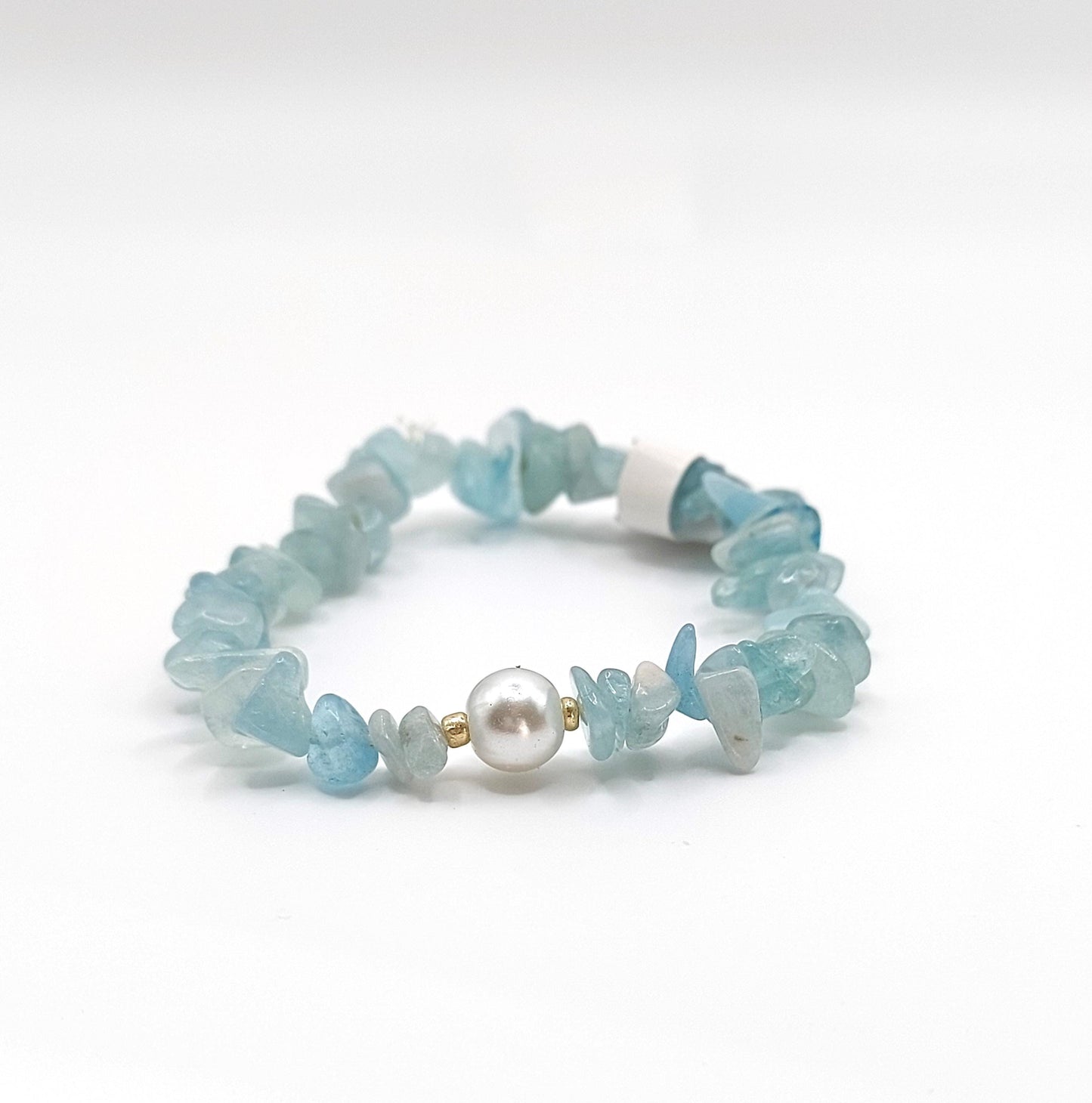 Aquamarine Chip Bracelet