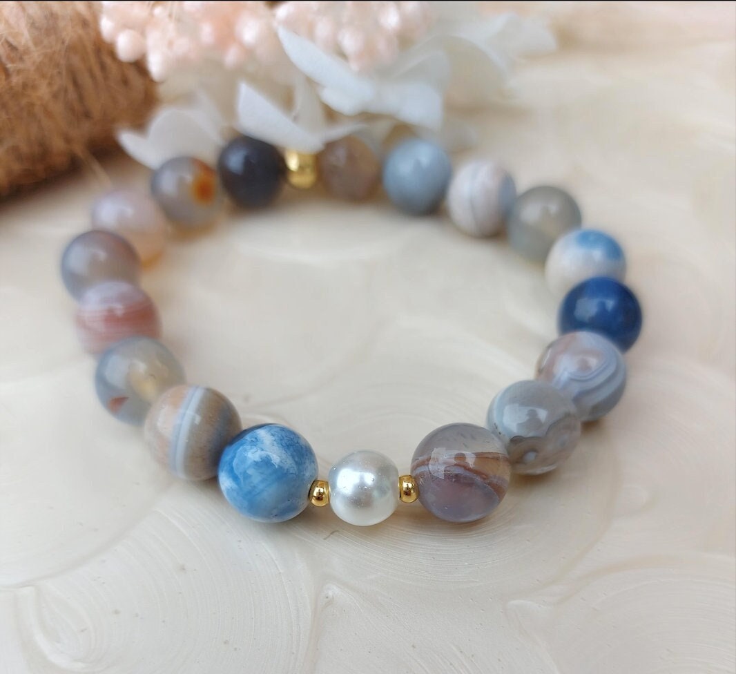 Striped Agate Bracelet