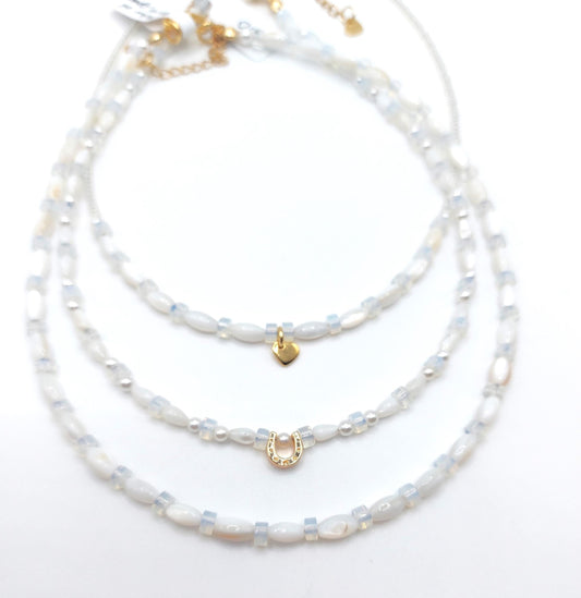 Opal & Mother Of Pearl Necklace